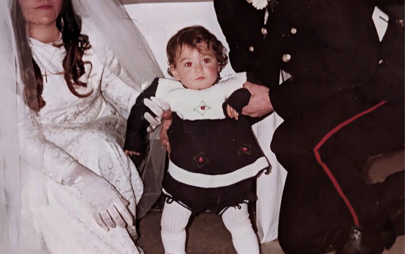 Jessica Vassallo as a baby